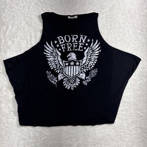 Women’s biker sleeveless top Born Free size medium